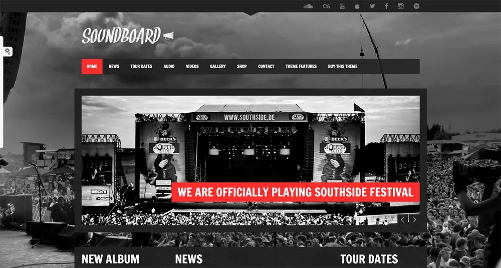 Soundboard WordPress Musique