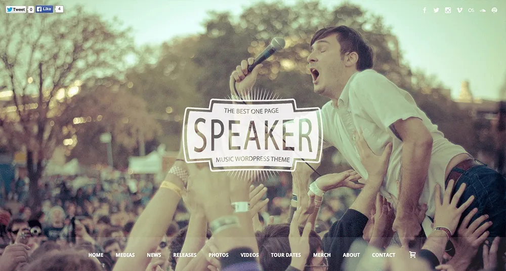 Speaker Theme WordPress
