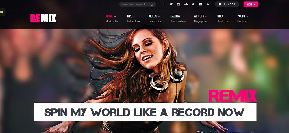 Remix Theme WordPress